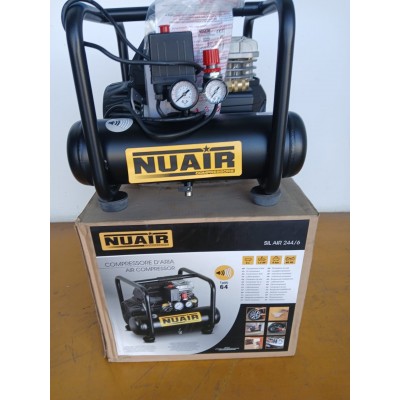 Compresor Nuair 1,5 HP 6 LTS SIL AIR 244/6 Outlet